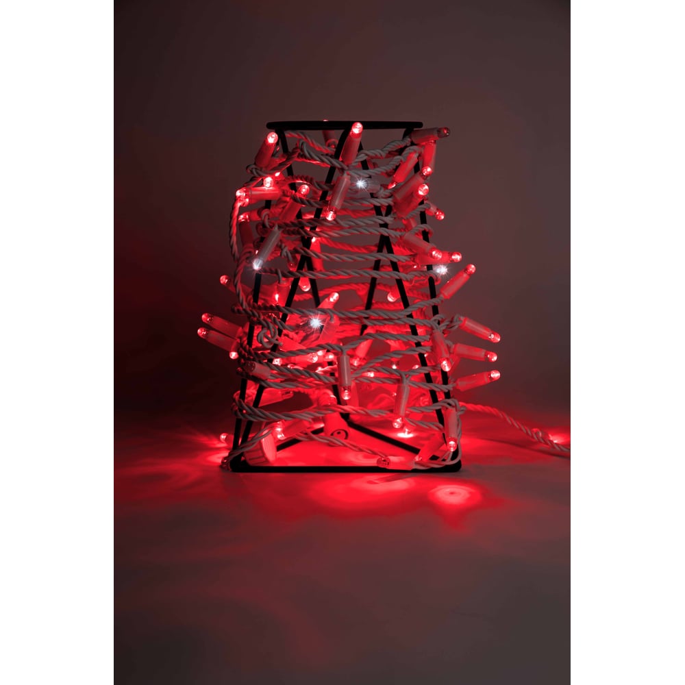 Изображение товара Гирлянда нить TEAMPROF 10 м 24В красный мерцающий светодиодный