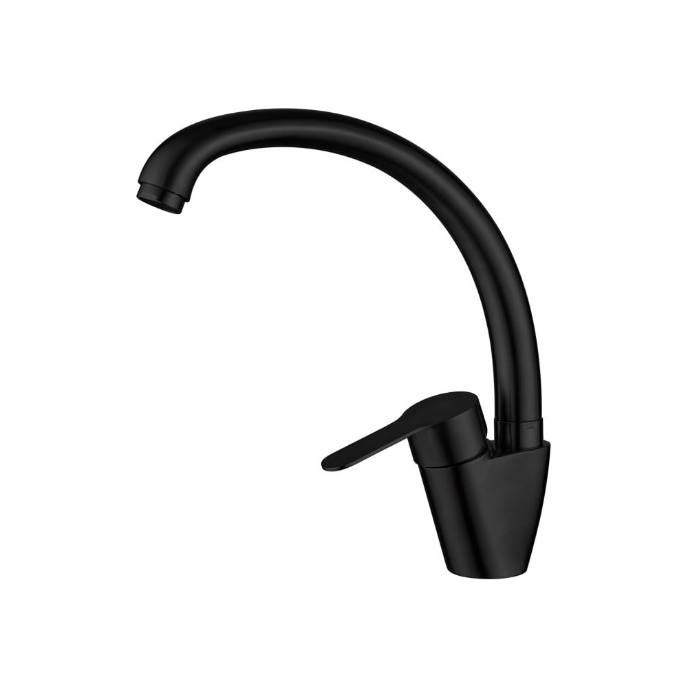 Изображение товара Смеситель для кухни Ledeme L75903B однорычажный с поворотным изливом черный