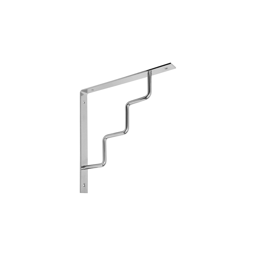 Изображение товара Кронштейн DOMART STEP 250x250 мод.2 хром для стеклянных и металлических полок