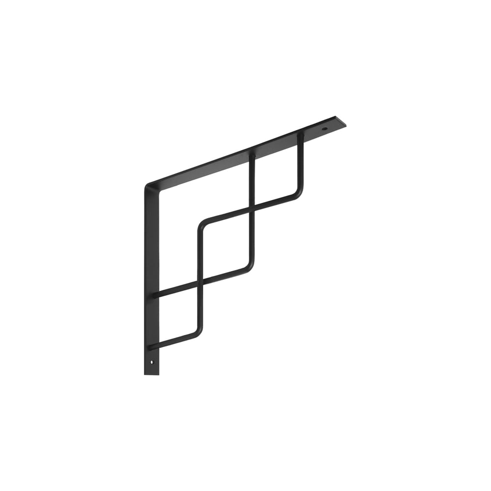 Изображение товара Кронштейн DOMART STEP 250x250 мод.3 черный для стеклянных полок 40 кг