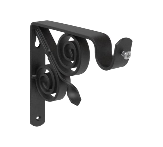 Изображение товара Кронштейн DOMART ВИНТАЖ мод.3 D20 однорядный 12 см черный 4660046001056