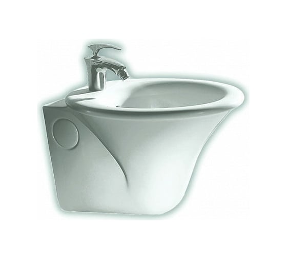 Изображение товара Подвесное биде HATRIA SCULTURE 1 отверстие для смесителя, 40х60 см, белое Y0BF01