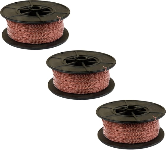 Изображение товара Пломбировочная проволока ТПК Технологии Контроля нержавейка+нейлон красный 0,8/100 м витая, упак.:3 штуки 24316