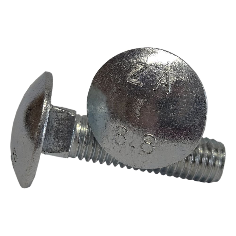 Изображение товара Болт оцинкованный М10 х 20 DIN 603 ISO 8677 класс 8.8 в упаковке 220 шт