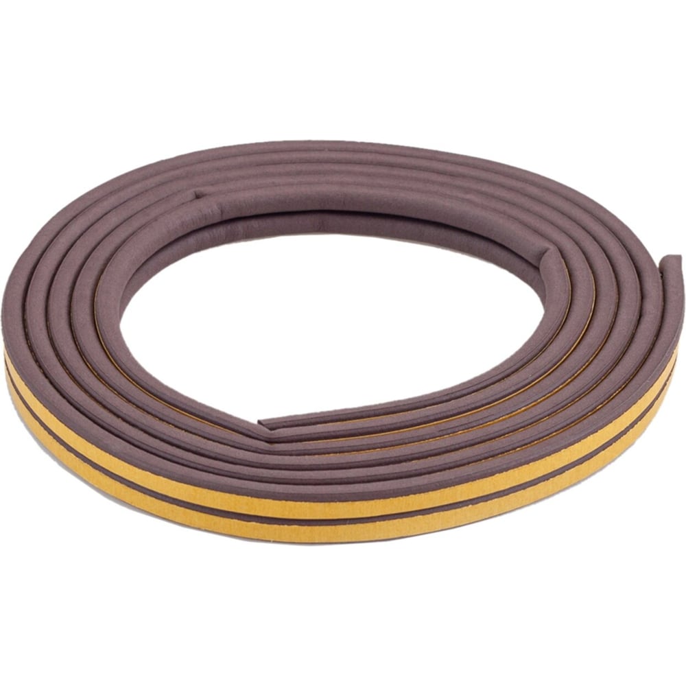 Изображение товара Уплотнитель резиновый Profitrast коричневый Е-профиль 6м 3 шт в упаковке