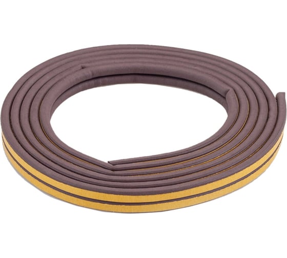 Изображение товара Уплотнитель резиновый Profitrast коричневый Е-профиль 6м 3 штуки в упаковке 0817074