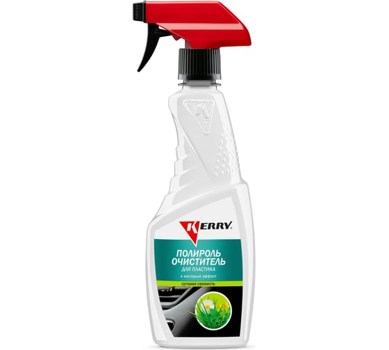 Изображение товара Полироль-очиститель пластика салона KERRY луговая свежесть, триггер с матовым эффектом KR-505-7