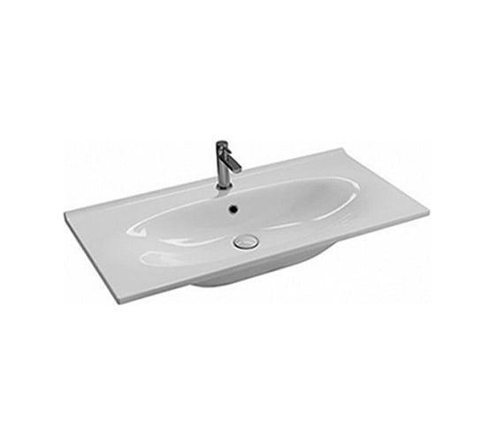 Изображение товара Раковина HATRIA LE FIABE 100, 1 отверстие для смесителя, подвесная или накладная Y1BQ01