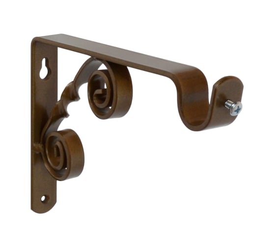 Изображение товара Кронштейн DOMART ВИНТАЖ мод.1 D20 однорядный 15 см коричневый металлик 4660046000851