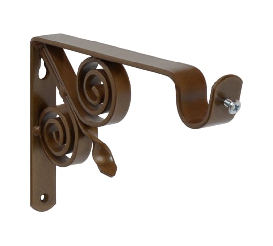 Изображение товара Кронштейн DOMART ВИНТАЖ мод.3 D20 однорядный 15 см коричневый металлик 4660046001070