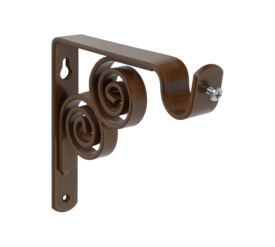 Изображение товара Кронштейн DOMART ВИНТАЖ мод.2 D20 однорядный 12 см коричневый металлик 4660046000912