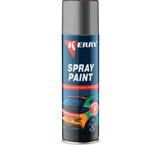 Изображение товара Акриловая глянцевая эмаль KERRY алюминий KR-030