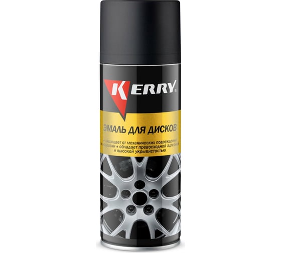 Изображение товара Эмаль для дисков KERRY черная матовая KR-960.6