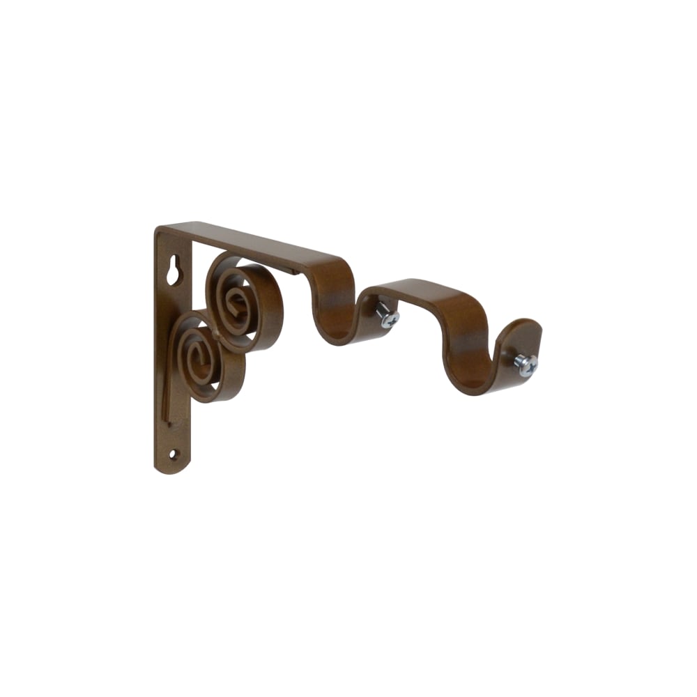 Изображение товара Кронштейн DOMART ВИНТАЖ мод 2 D20 двухрядный для стеклянных полок 12/19 см коричневый металлик