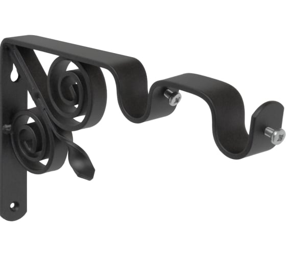 Изображение товара Кронштейн DOMART ВИНТАЖ мод.3 D20 двухрядный 12/19 см черный 4660046001018