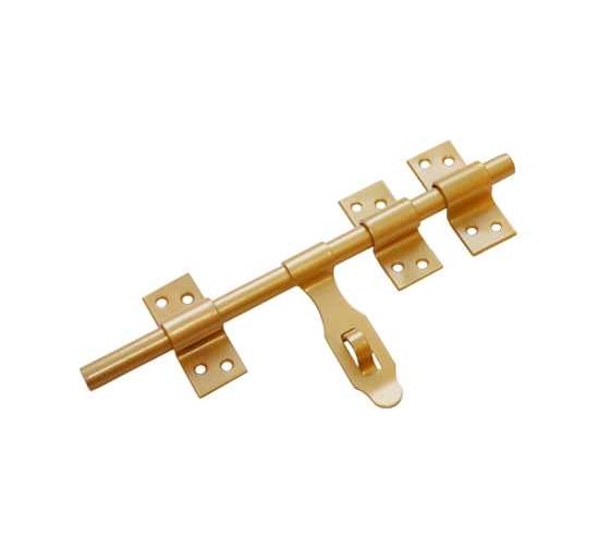 Изображение товара Засов универсальный DOMART ЗУ-250 с накладкой золото 4660015163129