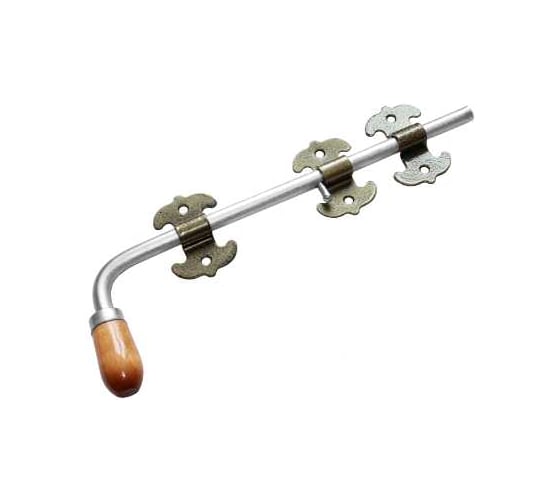 Изображение товара Засов универсальный DOMART фигурный ЗУФ-400 мод.2 бронза антик 4620007785678