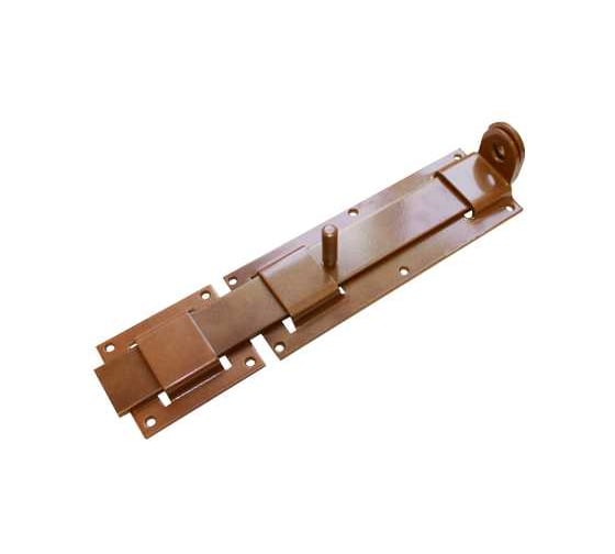 Изображение товара Засов с проушиной плоский DOMART ЗПП-350 коричневый металлик 4620007788891