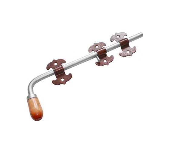 Изображение товара Засов универсальный DOMART фигурный ЗУФ-400 мод.2 медь антик 4620007785692