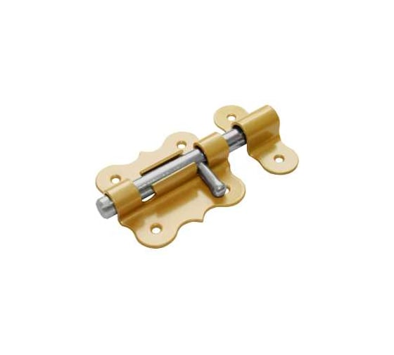 Изображение товара Засов дверной DOMART фигурный ЗДФ-80 золото 4660015162160