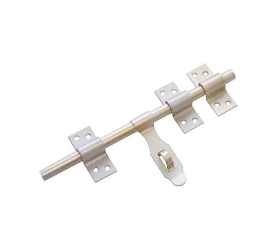 Изображение товара Засов универсальный DOMART ЗУ-250 с накладкой белый антик 4660015163174