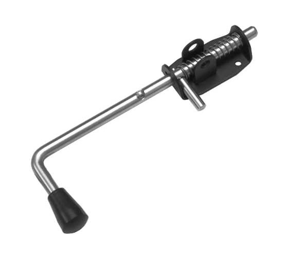 Изображение товара Засов пружинный DOMART (90) 280 мм мод.2 (с проушиной) черный 4660046013226