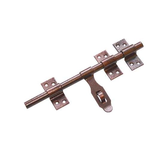 Изображение товара Засов универсальный DOMART ЗУ-250 с накладкой медь антик 4660015163167