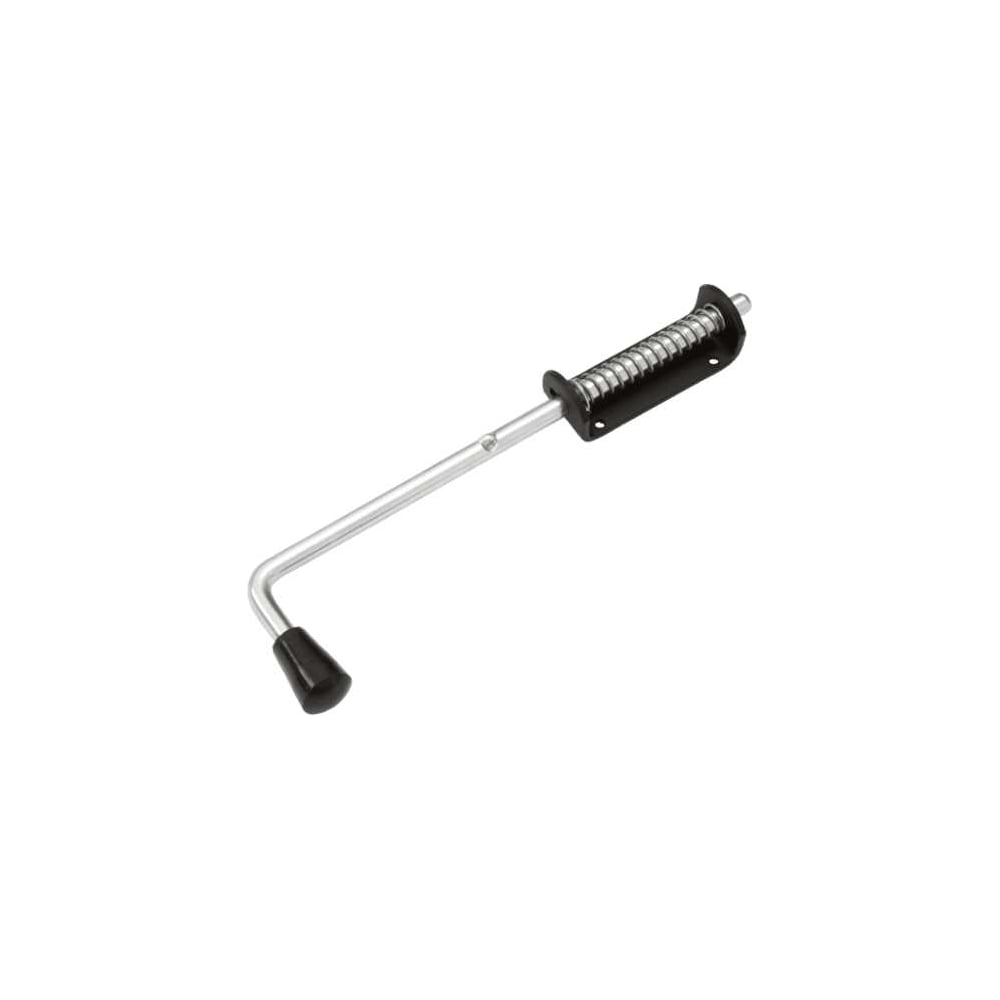 Изображение товара Засов пружинный DOMART 110 330 мм мод 2 черный Для дверей ворот надежное запирание