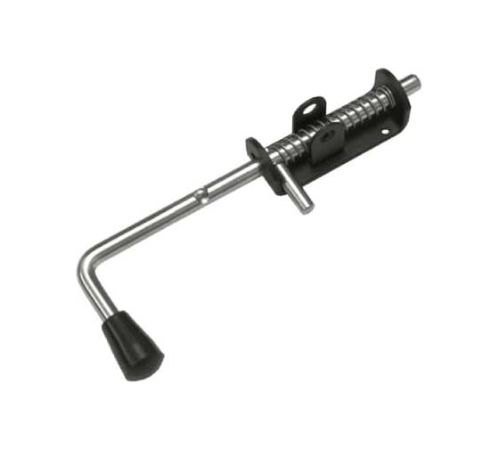 Изображение товара Засов пружинный DOMART (110) 280 мм мод.2 ( с проушиной) черный 4660046013387