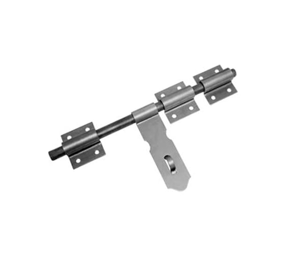 Изображение товара Засов DOMART ДОБРЫНЯ универсальный 450 мм (с накладкой) б/п 4660015165895