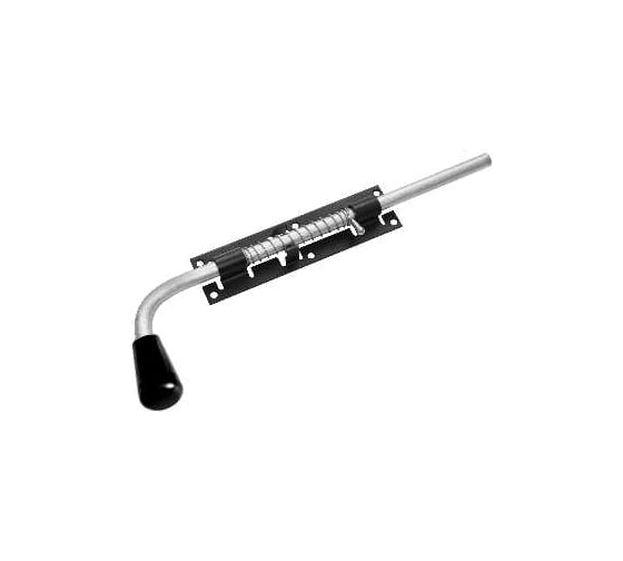 Изображение товара Засов с пружиной DOMART ЗСП-400 мод.2 черный 4620007786330