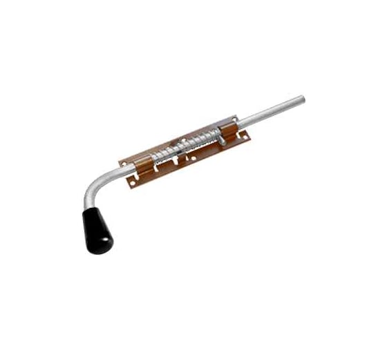 Изображение товара Засов с пружиной DOMART ЗСП-400 мод.2 коричневый металлик 4620007786286