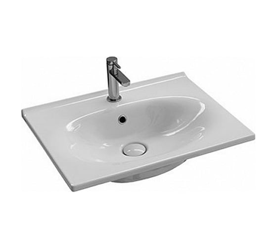 Изображение товара Раковина HATRIA LE FIABE 60, 1 отверстие для смесителя, подвесная или накладная Y1BR01