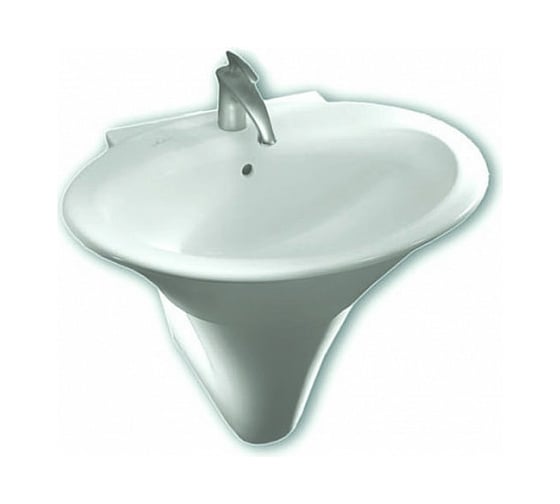 Изображение товара Раковина HATRIA SCULTURE подвесная или накладная, 1 отверстие для смесителя, с переливом YR3701