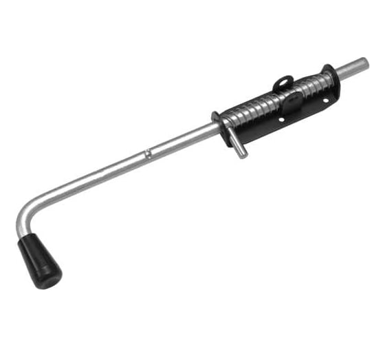 Изображение товара Засов с пружиной DOMART 500 мод.5 (с проушиной) цинк 4660046013509