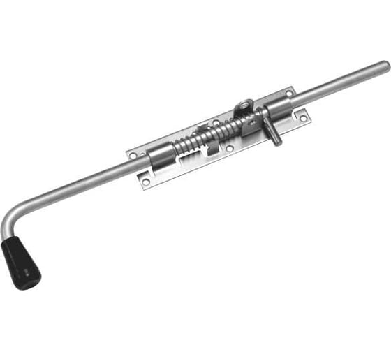 Изображение товара Засов с пружиной DOMART ЗСП-500 мод.2 (с проушиной) цинк 4660046012892