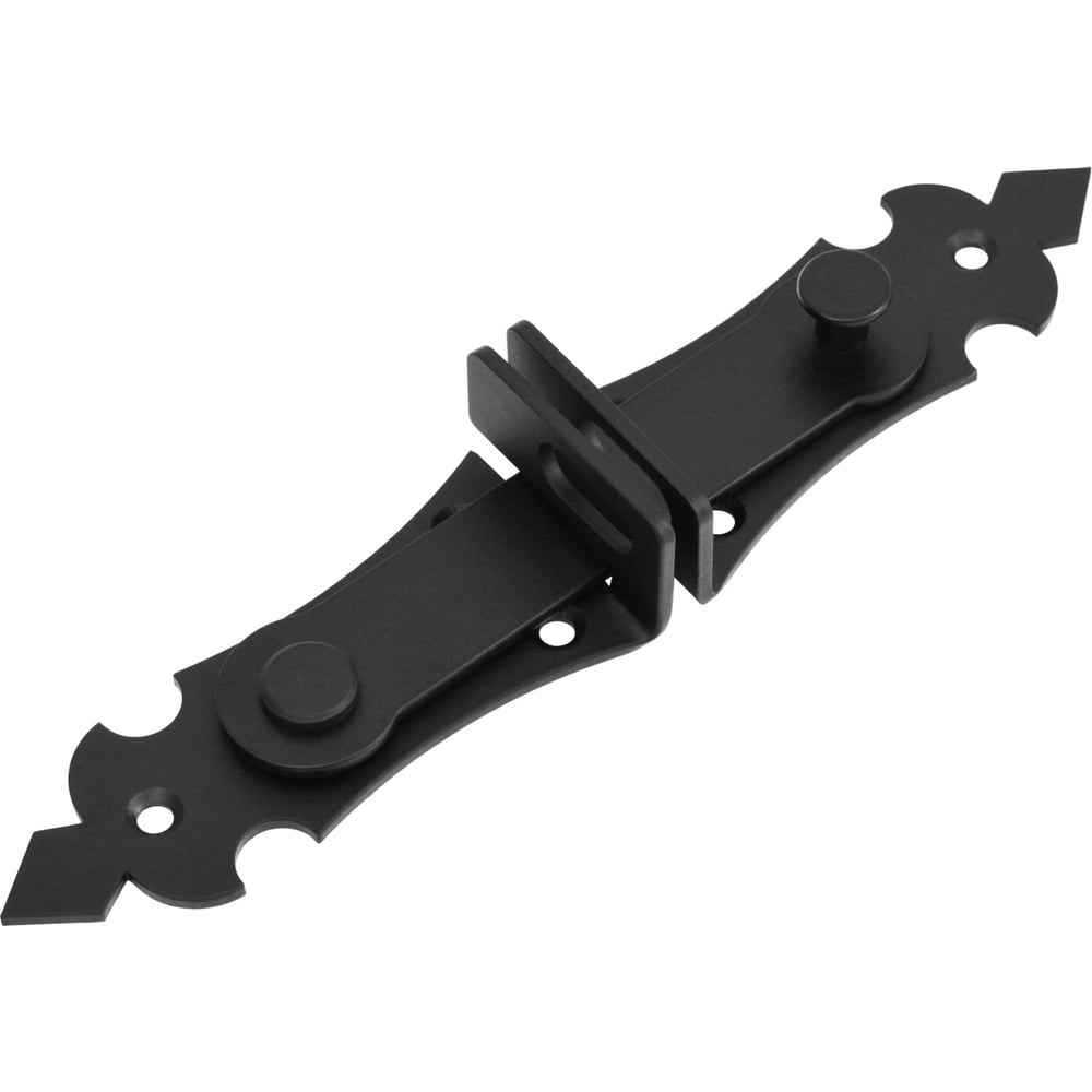 Изображение товара Щеколда дверная с проушиной DOMART Готика 235 черная для дверей и ворот