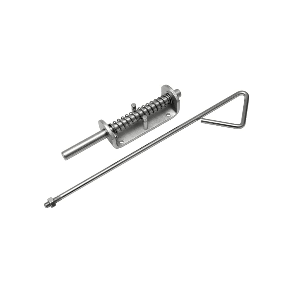 Изображение товара Засов пружинный DOMART 110 510 мм с тягой цинк для дверей и ворот