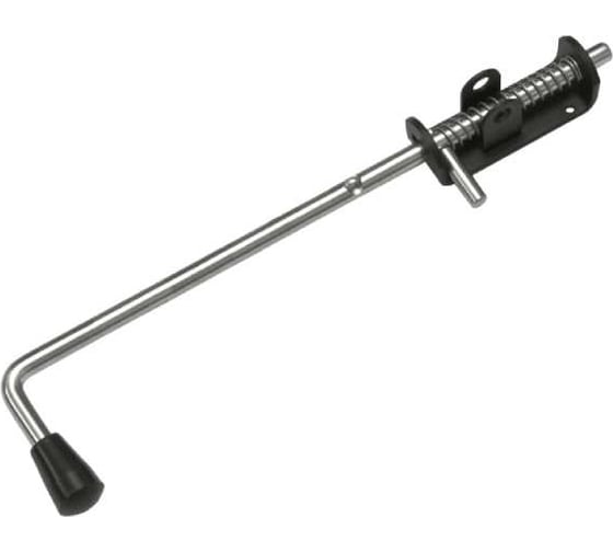 Изображение товара Засов пружинный DOMART (110) 550 мм мод.2 ( с проушиной) черный 4660046013424