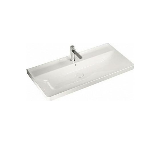 Изображение товара Раковина HATRIA CANALGRANDE 100, 1 отверстие для смесителя, подвесная или встраиваемая Y1EL01