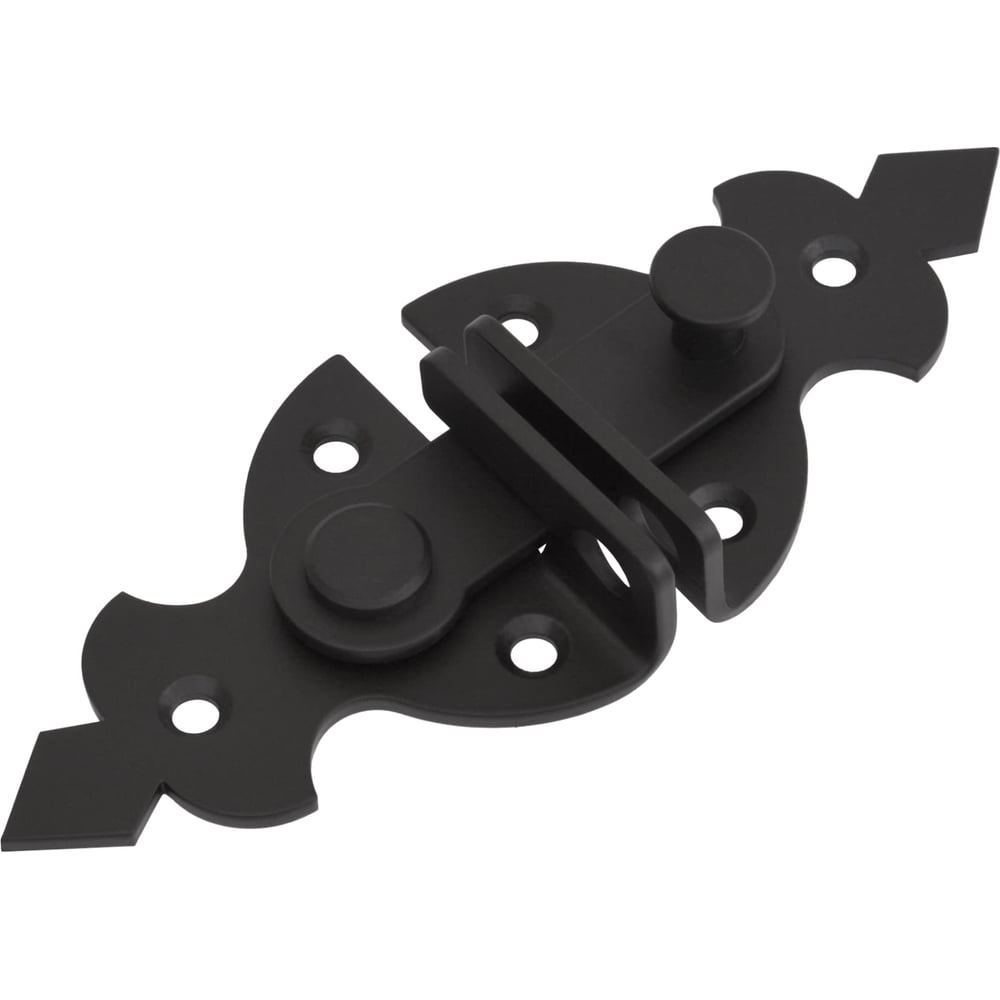 Изображение товара Дверная щеколда DOMART Готика 160 латунь черная для ворот и дверей