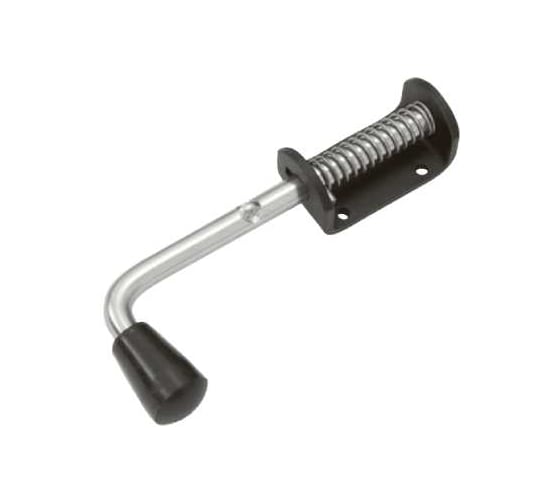 Изображение товара Засов пружинный DOMART (75) 190 мм мод.2 черный 4620031742081