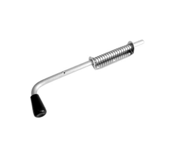 Изображение товара Засов с пружиной DOMART 400 мод.5 (с проушиной) цинк 4660046013486