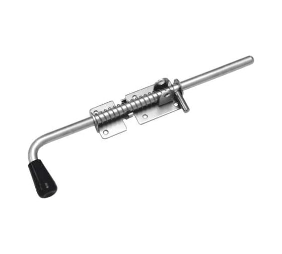 Изображение товара Засов с пружиной DOMART 400 мм (с проушиной) цинк 4660046012557