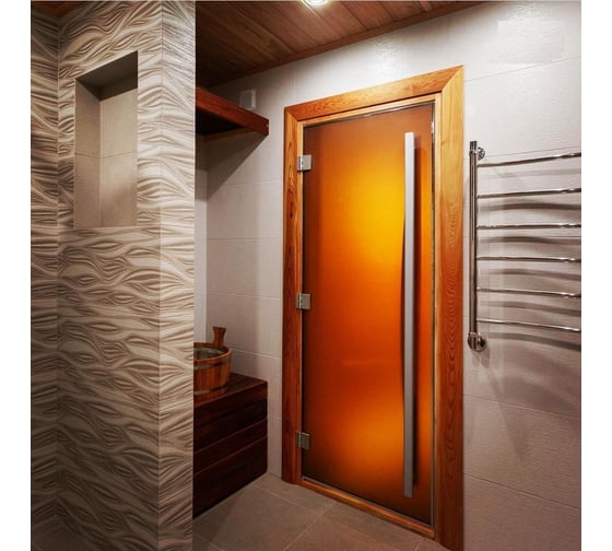 Изображение товара Дверь для бани DoorWood Престиж бронза, 2000х800 мм УТ-00011515