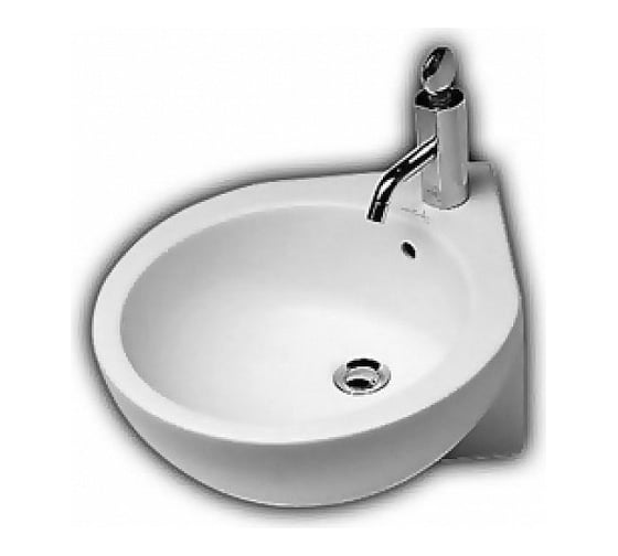 Изображение товара Угловая подвесная раковина HATRIA YOU&ME крепление чаши слева, 1 отверстие для смесителя Y0H601