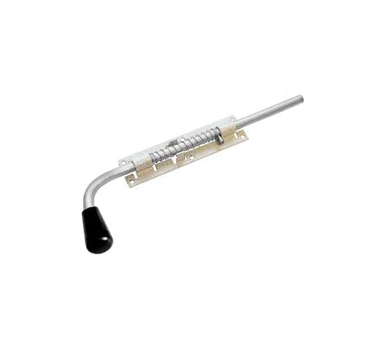 Изображение товара Засов с пружиной DOMART ЗСП-400 мод.2 белый антик 4620007786262