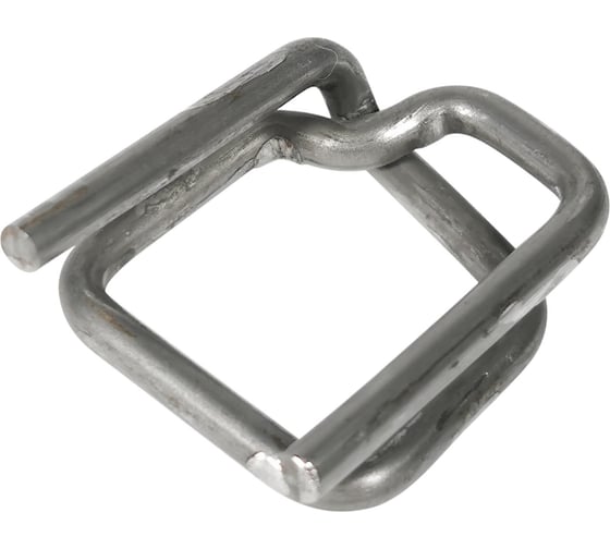 Изображение товара Стальная пряжка для ПП/ПЭТ ленты 15-16 мм Кордленд 16х34х3,5 мм, 1000 шт. PR-16 KREP-00115