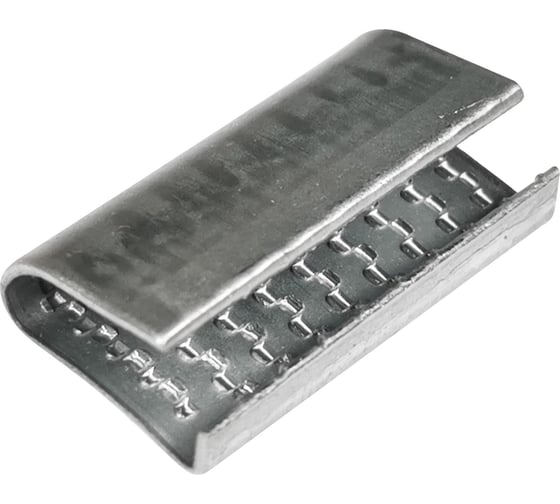 Изображение товара Стальная скрепа Кордленд для ПЭТ ленты 15-16 мм 16х29х1 мм, 1000 шт. PET-16 KREP-00131