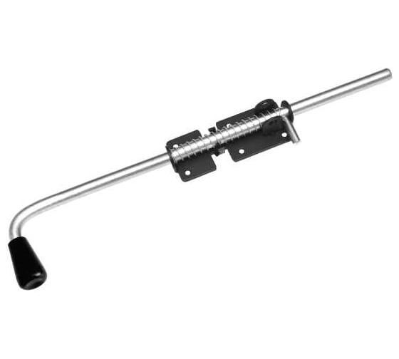 Изображение товара Засов с пружиной DOMART 500 мм (с проушиной) черный 4660046012564